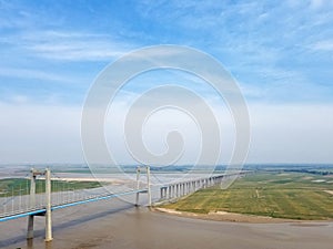 Ã¤Â¸Â­Ã¥âºÂ½Ã¦Â²Â³Ã¥ÂâÃ©Â»âÃ¦Â²Â³Ã¥Â¤Â§Ã¦Â¡Â¥ Yellow River Bridge in Henan, China photo